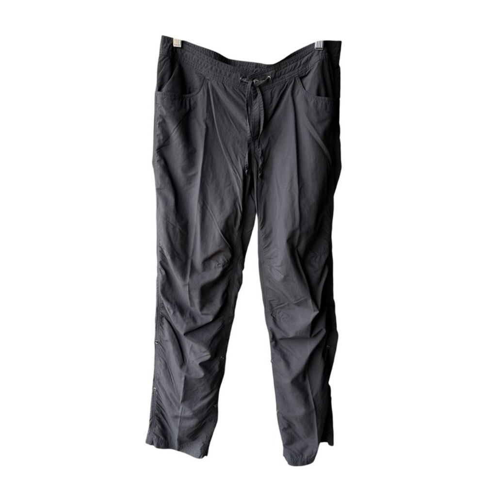 Exofficio Pants Grey Nylon Adjustable Hem Hiking Outdoor Active Athleisure Sz 6 - Picture 2 of 11